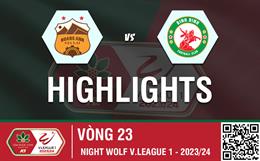 Highlights HAGL - Bình Định | Chủ nhà bạc nhược | Vòng 23 V-League 2023/24