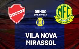 Nhận định bóng đá Vila Nova vs Mirassol 5h00 ngày 21/6 (Hạng 2 Brazil 2024)