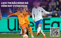 Lịch thi đấu bóng đá hôm nay 21/6: Hà Lan - Pháp; Argentina - Canada