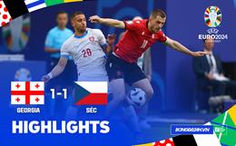 Highlights Georgia - Séc | Tân binh lần đầu có điểm | Bảng F Euro 2024