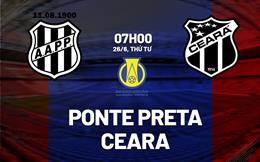 Nhận định bóng đá Ponte Preta vs Ceara 7h00 ngày 26/6 (Hạng 2 Brazil 2024)