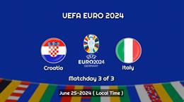 Trực tiếp kết quả Croatia vs Italia 02h00 ngày 25/6 (Euro 2024)