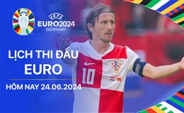 Lịch thi đấu Euro hôm nay 24/6: Croatia - Italia; Albania - Tây Ban Nha