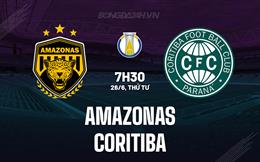 Nhận định Amazonas vs Coritiba 7h30 ngày 26/6 (Hạng 2 Brazil 2024)