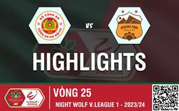 Highlights CAHN - LPB HAGL | Vùi dập vị khách | Vòng 25 V-League 2023/24