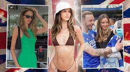 Bạn gái James Maddison diện váy xuyên thấu