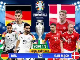 Trực tiếp kết quả Đức vs Đan Mạch 02h00 ngày 30/6 (Euro 2024)