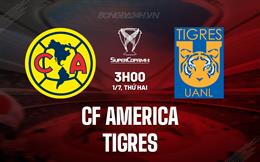 Nhận định CF America vs Tigres 3h00 ngày 1/7 (Siêu cúp Mexico 2024)