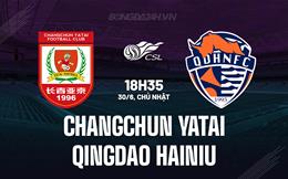 Nhận định Changchun Yatai vs Qingdao Hainiu 18h35 ngày 30/6 (VĐQG Trung Quốc 2024)