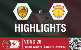 Video tổng hợp: Quảng Nam - Nam Định (Vòng 26 V-League 2023/24)