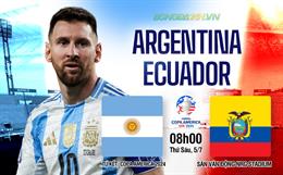 Nhận định bóng đá Argentina vs Ecuador (08h00 ngày 5/7): Tiếp đà thăng hoa