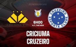 Nhận định - dự đoán Criciuma vs Cruzeiro 6h00 ngày 4/7 (VĐQG Brazil 2024)