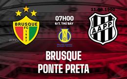 Nhận định bóng đá Brusque vs Ponte Preta 7h00 ngày 6/7 (Hạng 2 Brazil 2024)