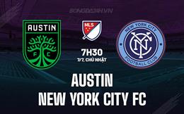 Nhận định Austin vs New York City FC 7h30 ngày 7/7 (Nhà nghề Mỹ 2024)