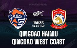 Nhận định Qingdao Hainiu vs Qingdao West Coast 18h35 ngày 7/7 (VĐQG Trung Quốc 2024)