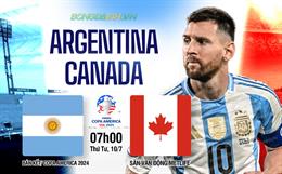 Thắng dễ Canada, Argentina ghi danh vào chung kết Copa America 2024