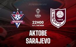 Nhận định Aktobe vs Sarajevo 22h00 ngày 11/7 (Conference League 2023/24)