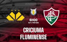 Nhận định bóng đá Criciuma vs Fluminense 6h00 ngày 12/7 (VĐQG Brazil 2024)