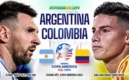 Nhận định Argentina vs Colombia (07h00 ngày 15/7): Albiceleste gặp đối thủ rắn mặt