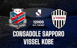 Nhận định Consadole Sapporo vs Vissel Kobe 12h00 ngày 13/7 (VĐQG Nhật Bản 2024)