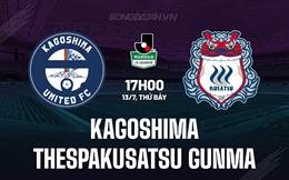 Nhận định Kagoshima vs Thespakusatsu Gunma 17h00 ngày 13/7 (Hạng 2 Nhật Bản 2024)