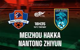 Nhận định Meizhou Hakka vs Nantong Zhiyun 18h35 ngày 13/7 (VĐQG Trung Quốc 2024)