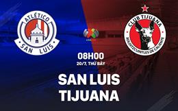 Nhận định bóng đá San Luis vs Tijuana 8h00 ngày 20/7 (VĐQG Mexico 2024/25)