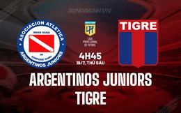 Nhận định Argentinos Juniors vs Tigre 4h45 ngày 19/7 (VĐQG Argentina 2024)