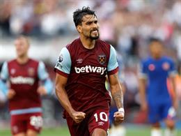 Lucas Paqueta bỏ lỡ trận đấu của West Ham vì phải hầu tòa