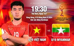 Hòa đáng tiếc Myanmar, U19 Việt Nam gặp khó tại giải U19 Đông Nam Á 2024