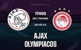 Nhận định Ajax vs Olympiacos 20h00 ngày 19/7 (Giao hữu CLB 2024)