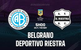 Nhận định Belgrano vs Riestra 5h00 ngày 20/7 (VĐQG Argentina 2024)