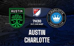 Nhận định bóng đá Austin vs Charlotte 7h30 ngày 21/7 (Nhà nghề Mỹ 2024)