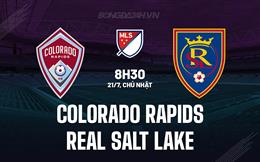 Nhận định Colorado Rapids vs Real Salt Lake 8h30 ngày 21/7 (Nhà nghề Mỹ 2024)