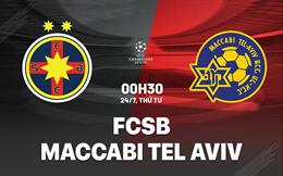 Nhận định FCSB vs Maccabi Tel Aviv 0h30 ngày 24/7 (Champions League 2024/25)