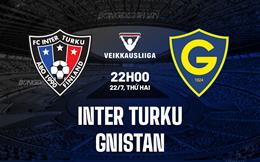 Nhận định Inter Turku vs Gnistan 22h00 ngày 22/7 (VĐQG Phần Lan 2024)