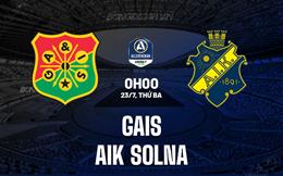 Nhận định GAIS vs AIK Solna 0h00 ngày 23/7 (VĐQG Thụy Điển 2024)