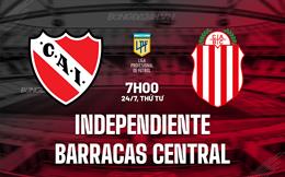 Nhận định Independiente vs Barracas Central 7h00 ngày 24/7 (VĐQG Argentina 2024)