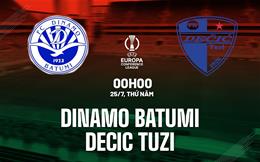 Nhận định Dinamo Batumi vs Decic Tuzi 0h00 ngày 25/7 (Conference League 2024/25)