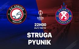 Nhận định bóng đá Struga vs Pyunik 22h00 ngày 24/7 (Conference League 2024/25)