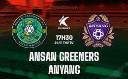 Nhận định Ansan Greeners vs Anyang 17h30 ngày 24/7 (Hạng 2 Hàn Quốc 2024)