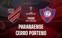 Nhận định Paranaense vs Cerro Porteno 7h30 ngày 26/7 (Copa Sudamericana 2024)