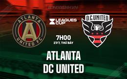 Nhận định Atlanta vs DC United 7h00 ngày 27/7 (League Cup 2024)
