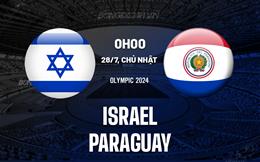 Nhận định bóng đá Israel vs Paraguay 0h00 ngày 28/7 (Olympic 2024)