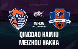 Nhận định Qingdao Hainiu vs Meizhou Hakka 18h35 ngày 28/7 (VĐQG Trung Quốc 2024)