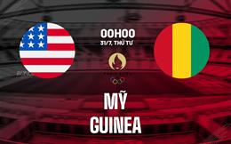 Nhận định bóng đá Mỹ vs Guinea 0h00 ngày 31/7 (Olympic 2024)