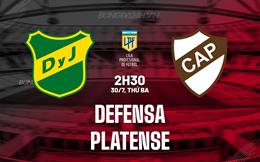 Nhận định Defensa vs Platense 2h30 ngày 30/7 (VĐQG Argentina 2024)