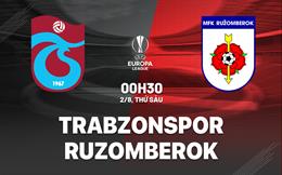 Nhận định bóng đá Trabzonspor vs Ruzomberok 0h30 ngày 2/8 (Europa League 2024/25)