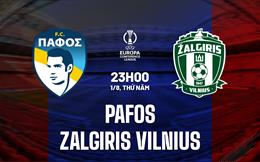 Nhận định Pafos vs Zalgiris Vilnius 23h00 ngày 1/8 (Conference League 2024/25)