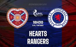 Nhận định Hearts vs Rangers 18h30 ngày 3/8 (VĐQG Scotland 2024/25)